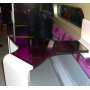 verre feuilleté coloré couleur spécialement étudiée pour table TGV